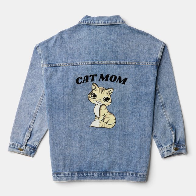 Chaqueta Vaquera CAT MOM lindo Denim Jean Jacket (Reverso )