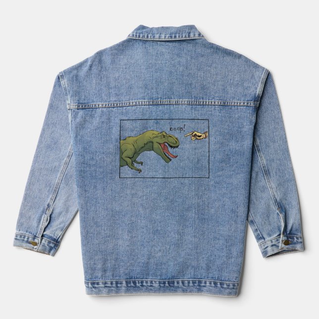 Chaqueta Vaquera Cebolla de dinosaurios T-Rex (Reverso )