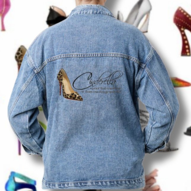 Chaqueta Vaquera Cenicienta Cita Mujeres Azules Denim Jean Jacket (Subido por el creador)
