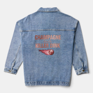 Chaqueta Vaquera Champagne Taste Killer Dink   Rosa Rosa Pickleball