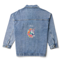 Chaquetita de mezclilla para niños Unicornio Flora