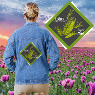 Chaqueta Vaquera Chaquetón de mezclilla con rana positiva