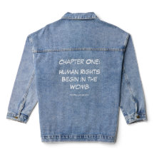 Chaquetón de mezclilla de Derechos Humanos