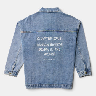 Chaqueta Vaquera Chaquetón de mezclilla de Derechos Humanos
