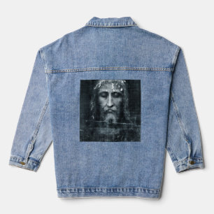 Chaqueta Vaquera Chaquetón de mezclilla de la cara de Jesús