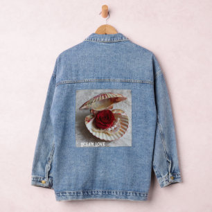 Chaqueta Vaquera Chaquetón de mezclilla Ocean Love – Seashell, Rose