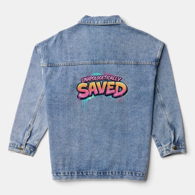 Chaqueta Vaquera Chaquetón de mezclilla sin disculpas (Reverso )