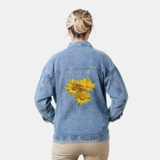 Chaqueta Vaquera Cheerful Yellow Daisy Floral