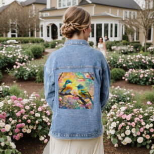 Chaqueta Vaquera Cherry Blossom Fantasy Sunrise Songbirds