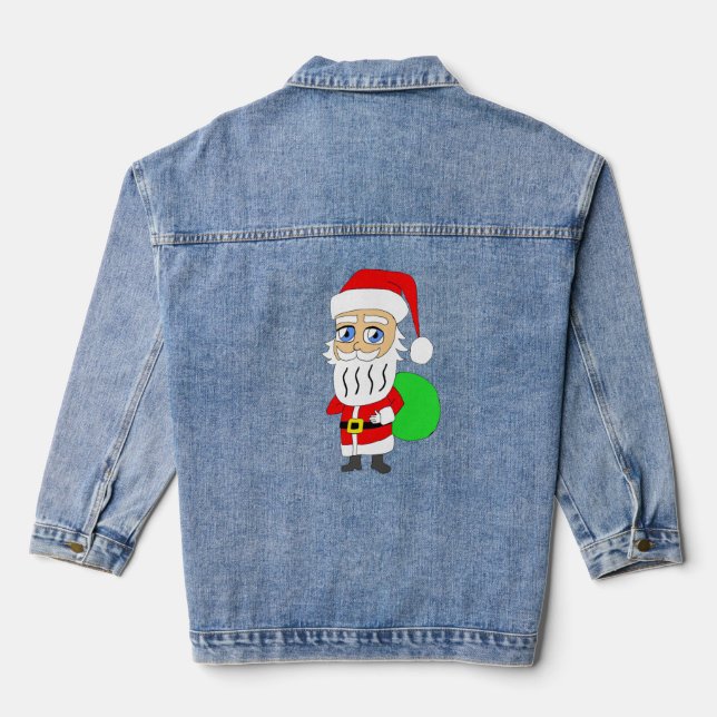 Chaqueta Vaquera Chibi Santa Claus (Reverso )