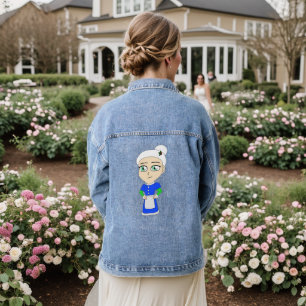 Chaqueta Vaquera Chibi traje azul Sra. Claus