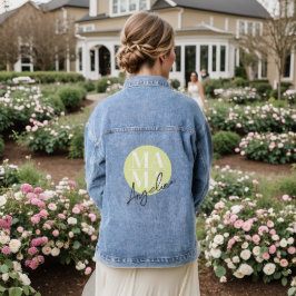 Chaqueta Vaquera Chic Nombre Personalizado MAMA Ropa de Exterior Te