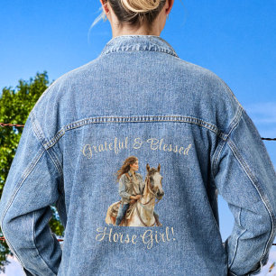 Chaqueta Vaquera Chica Caballo Jean Personalizado