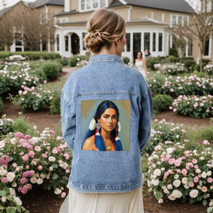 Chaqueta Vaquera CHICA INDIO NATIVE AMERICAN Denim jean Jacket