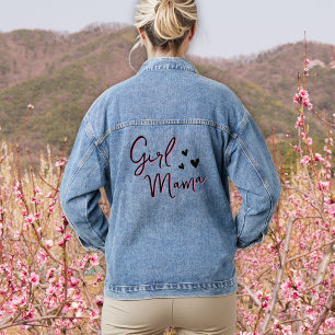 Chaqueta Vaquera Chica Mama Heart Script Jean Jacket