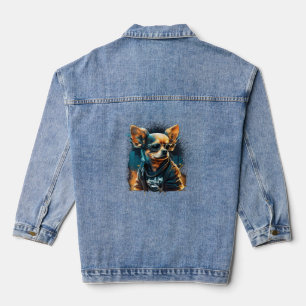 Chaqueta Vaquera Chihuahua Guay Perro rap Hip-Hop Gangster