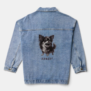 Chaqueta Vaquera Chihuahua hangry - Gracioso y agresivo miedo a la 