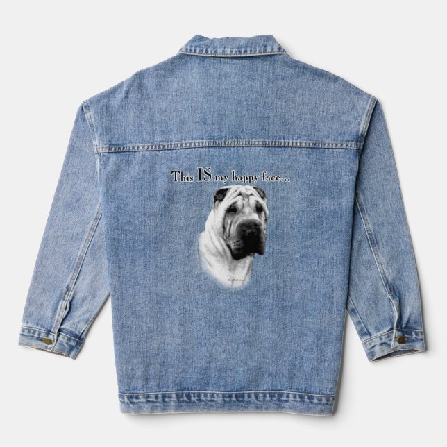 Chaqueta Vaquera Chino Sharpei Happy Face Denim Jacket (Reverso )