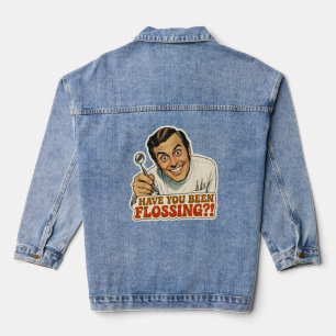 Chaqueta Vaquera Chistosa Dentista Retro ¿Has estado usando hilo de