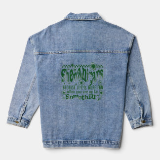 Chaqueta Vaquera Chistoso Tractor divertido del Día de San Patricio