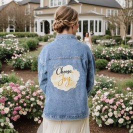 Chaqueta vaquera Choose Joy