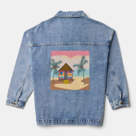 Chaqueta Vaquera Choza de playa tropical