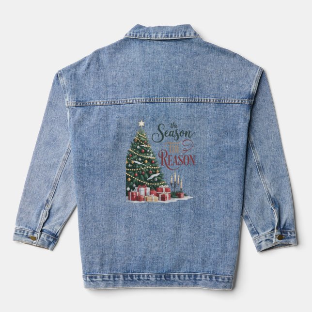Chaqueta Vaquera Christmas Tree The Season The Reason (Reverso )