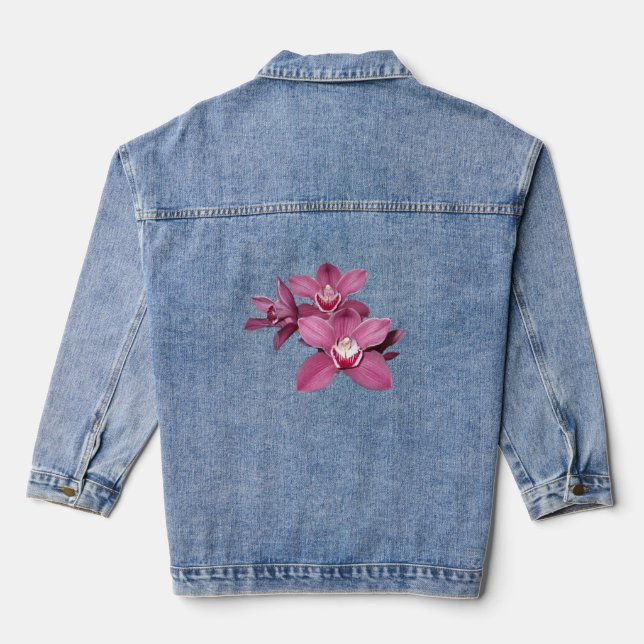 Chaqueta Vaquera Címedos rosados Orquísimos Denim Jacket (Reverso )