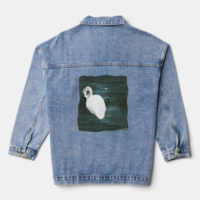 Chaqueta Vaquera Cisne en el estanque (Reverso )