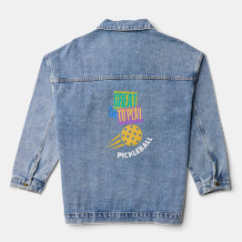Chaqueta Vaquera Cita de camiseta deportiva de pellebol