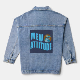 Chaqueta Vaquera cita de gato divertido