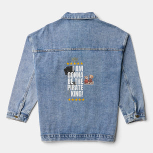 Chaqueta Vaquera Cita de Pirate King - Blanco y negro