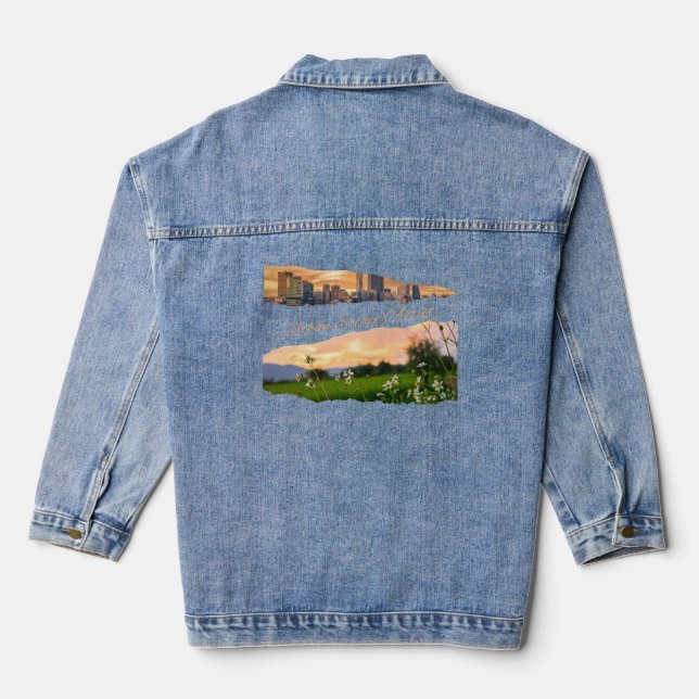 Chaqueta Vaquera Ciudad de artistas de escape urbano a la naturalez (Reverso )