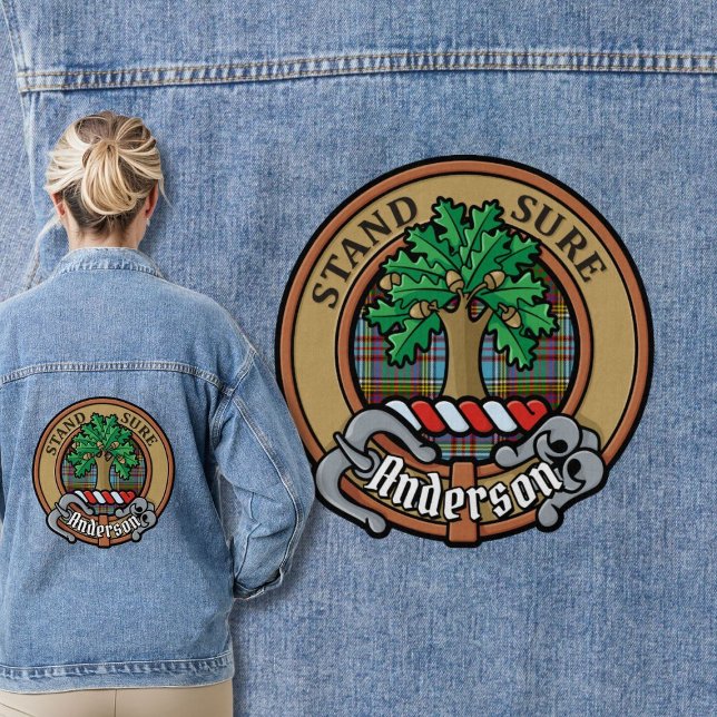 Chaqueta Vaquera Clan Anderson Escudo sobre Tartán (Subido por el creador)