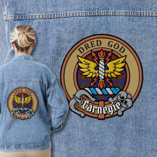 Chaqueta Vaquera Clan Carnegie Escudo sobre Tartán