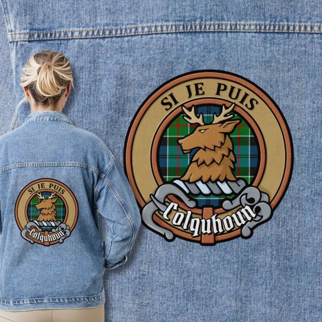 Chaqueta Vaquera Clan Colquhoun Escudo sobre Tartán (Subido por el creador)
