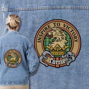 Chaqueta Vaquera Clan Currie Lion Escudo sobre Tartán
