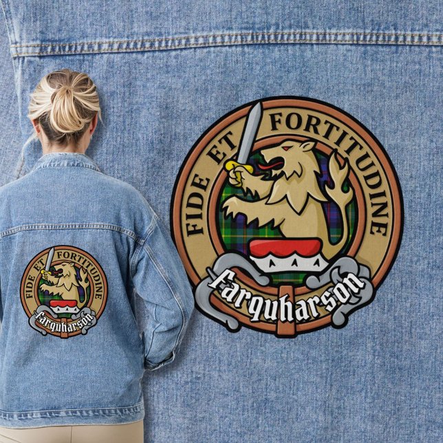 Chaqueta Vaquera Clan Farquharson Escudo sobre Tartán (Subido por el creador)