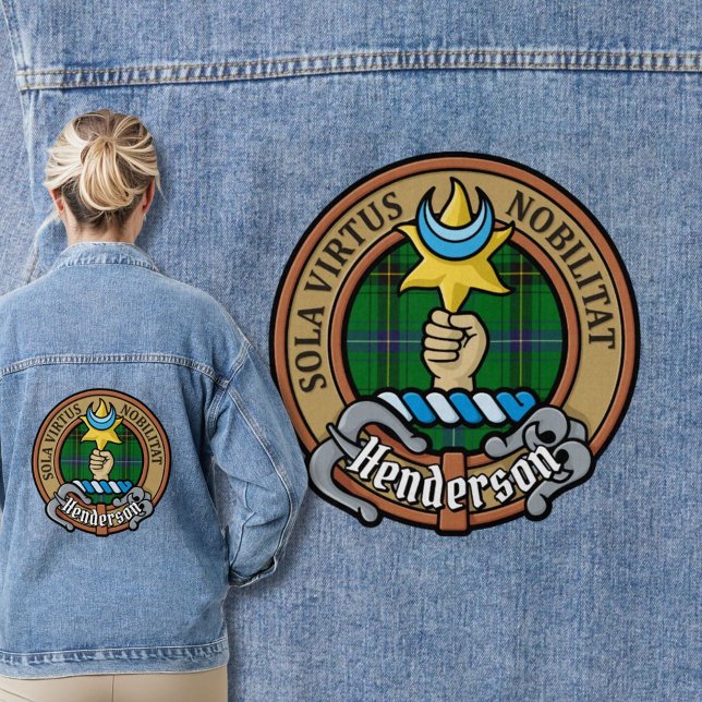 Chaqueta Vaquera Clan Henderson Escudo sobre Tartán (Subido por el creador)