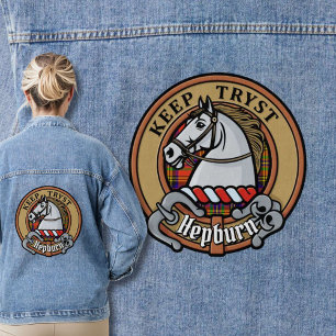 Chaqueta Vaquera Clan Hepburn Escudo sobre Tartán