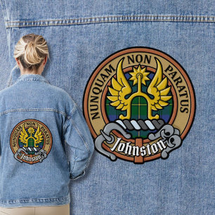 Chaqueta Vaquera Clan Johnston Escudo sobre Tartán