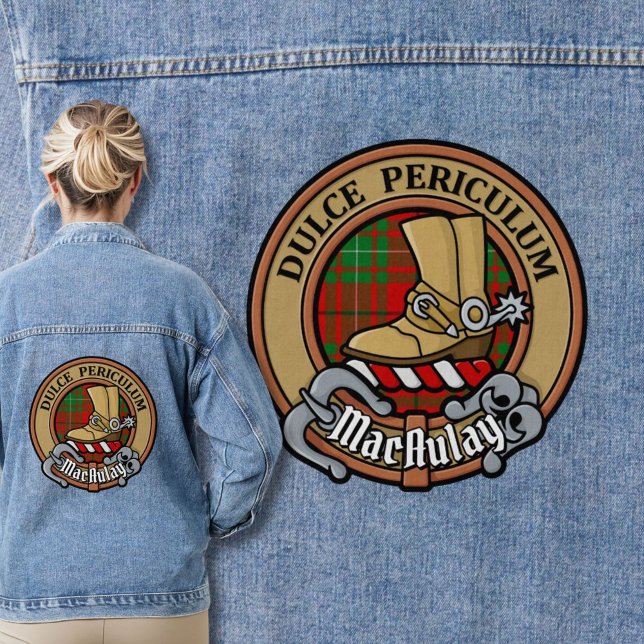 Chaqueta Vaquera Clan MacAulay Escudo sobre Tartán (Subido por el creador)