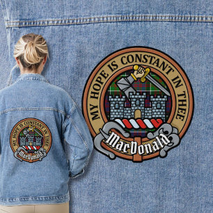 Chaqueta Vaquera Clan MacDonald de Clanranald Escudo sobre Tartán