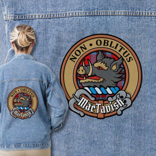 Chaqueta Vaquera Clan MacTavish Escudo sobre Tartán (Subido por el creador)
