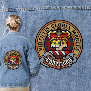 Chaqueta Vaquera Clan Robertson Escudo sobre Tartán