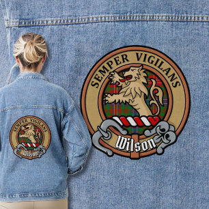 Chaqueta Vaquera Clan Wilson Escudo sobre Tartán Moderno