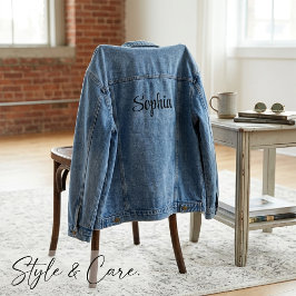 Chaqueta Vaquera Clásica con Tu Nombre Personaliza