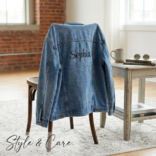 Chaqueta Vaquera Clásica con Tu Nombre Personaliza