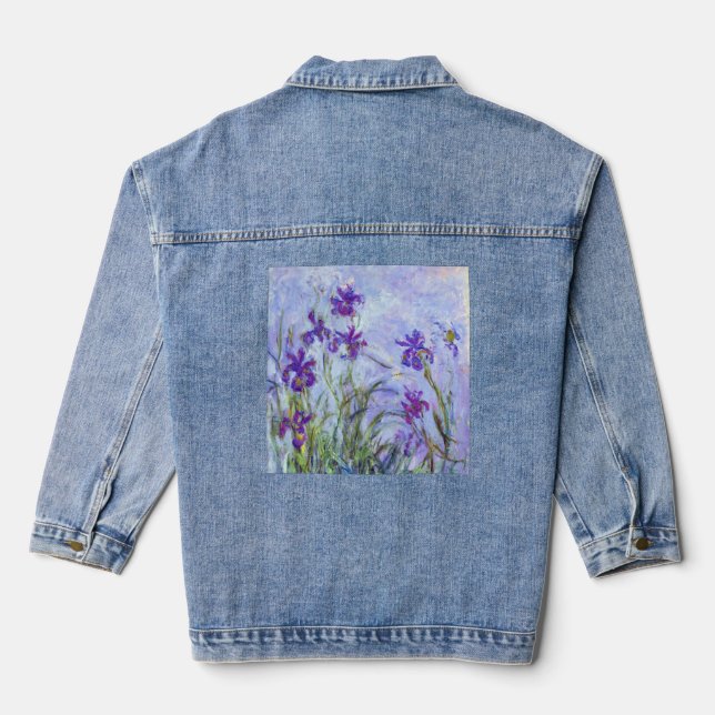 Chaqueta Vaquera Claude Monet - Lilac Irises / Iris Mauves (Reverso )