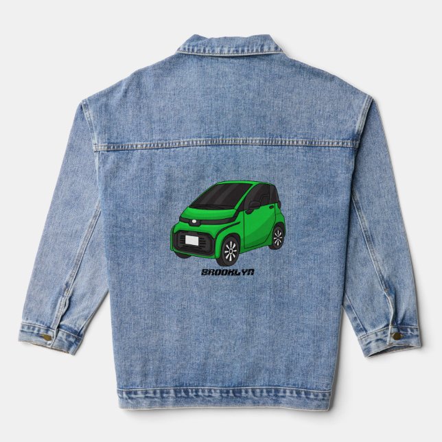 Chaqueta Vaquera Coche de pequeño tamaño verde (Reverso )